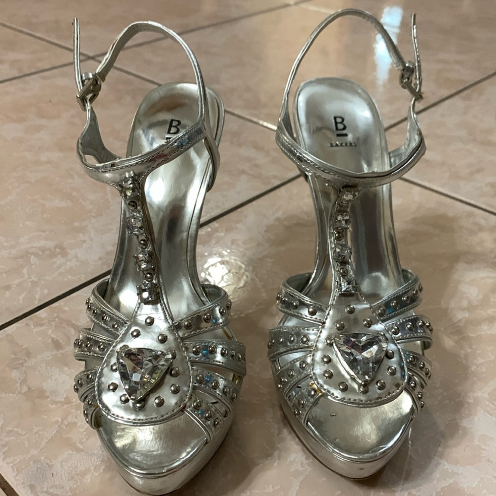 Vintage Bakers Silver Heels